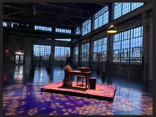 Set Design <i>ONCE</i> Wilbury Theatre Group 2024